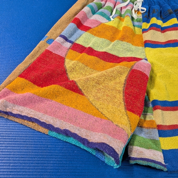 Colorful Striped Women's Shorts - Picture 4 of 5